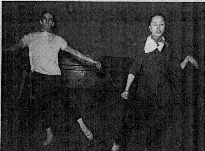 Jones Beach rehearsal: Jerome Robbins and Maria Tallchief, 1952. (Photo uncredited)